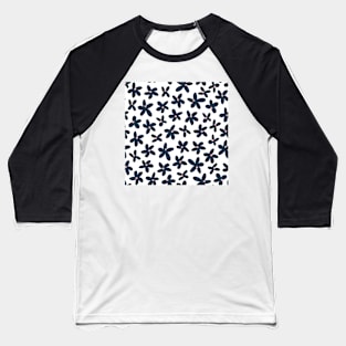 Blue flowers  pattern Baseball T-Shirt